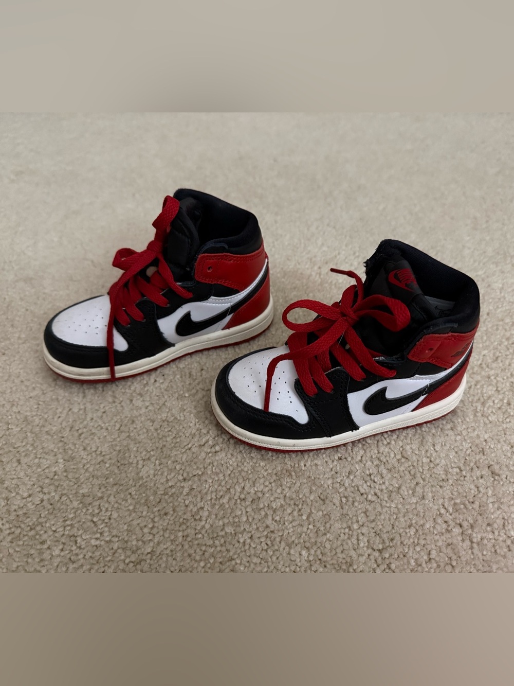 Toddler Air Jordan 1 Retro High OG Black Toe Reimagined